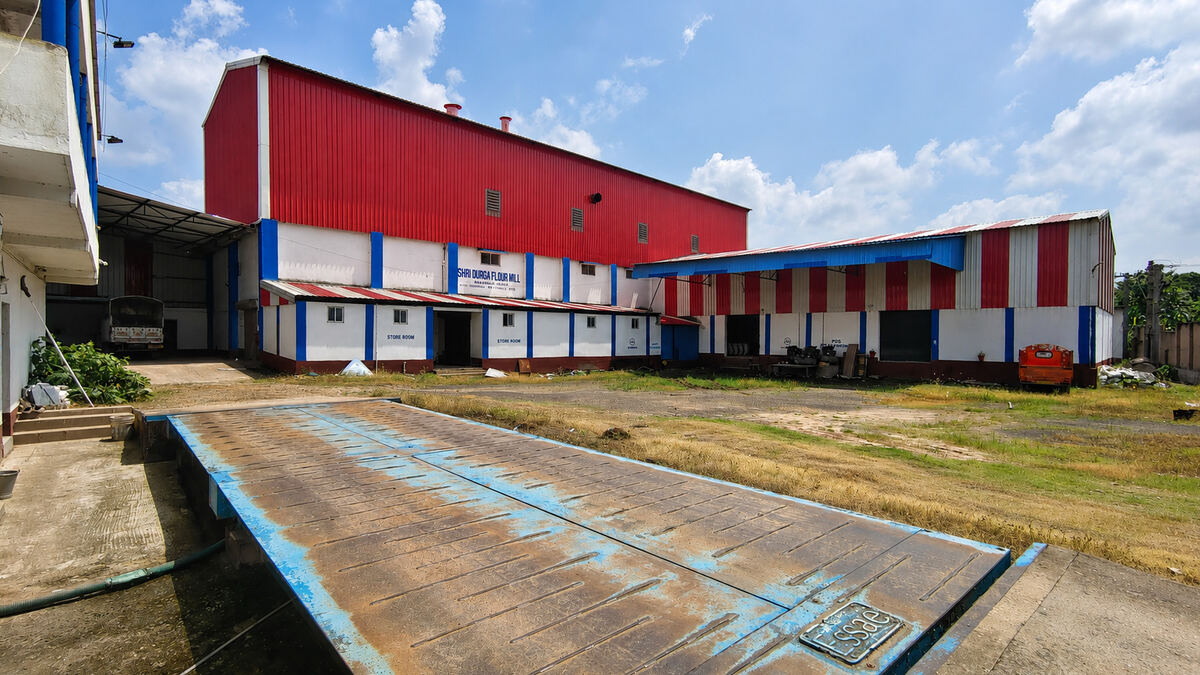 Shri Durga Flour Mill factory and weighbridge at Baganbati