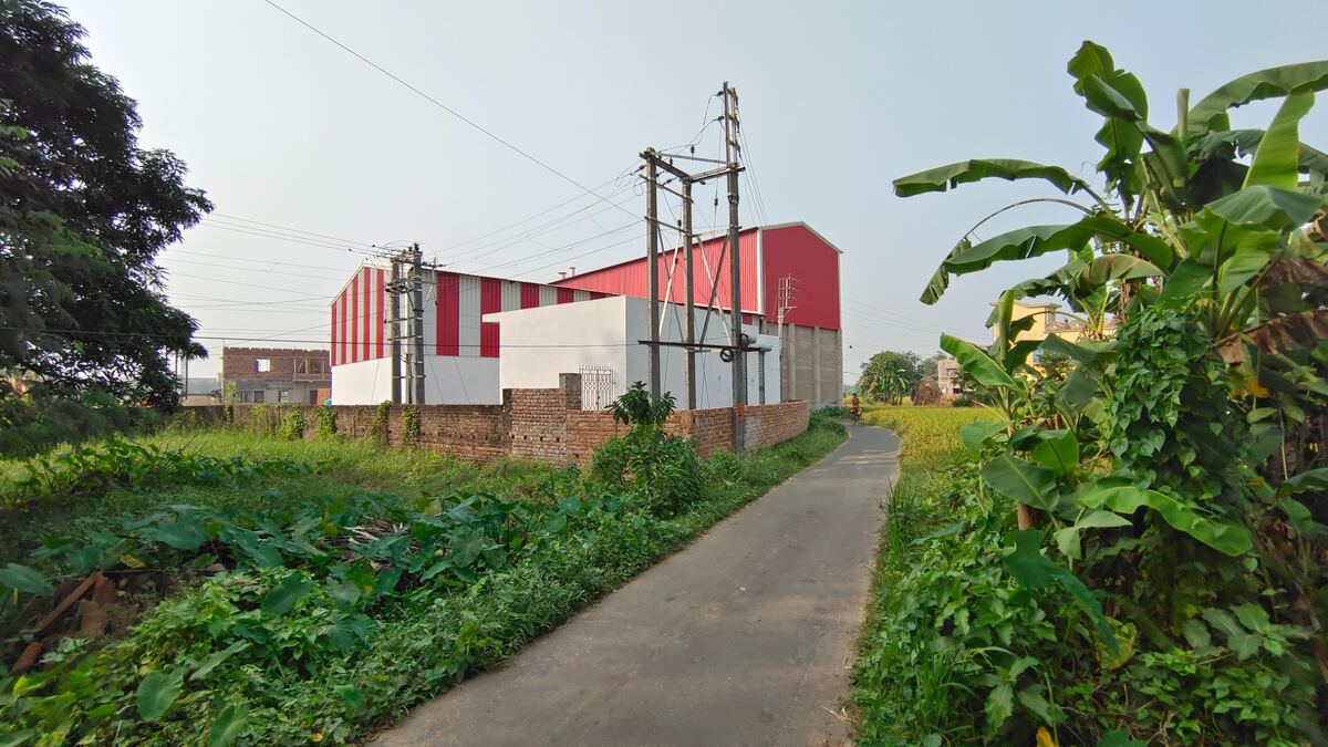 Approach road beside Shri Durga Flour Mill in Baganbati